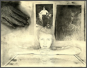 a collage print made by the Haloid Xerox process